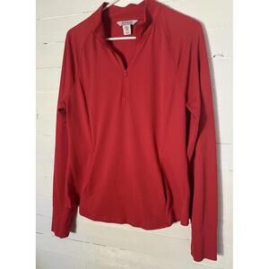 Tommy Bahama UPF pullover jacket, women’s size XL, red. Excellent condition.